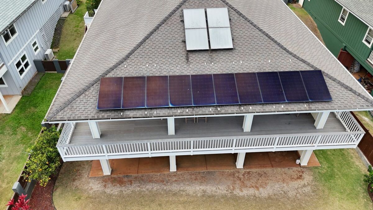 Drone roof and solar inspection on Kauai